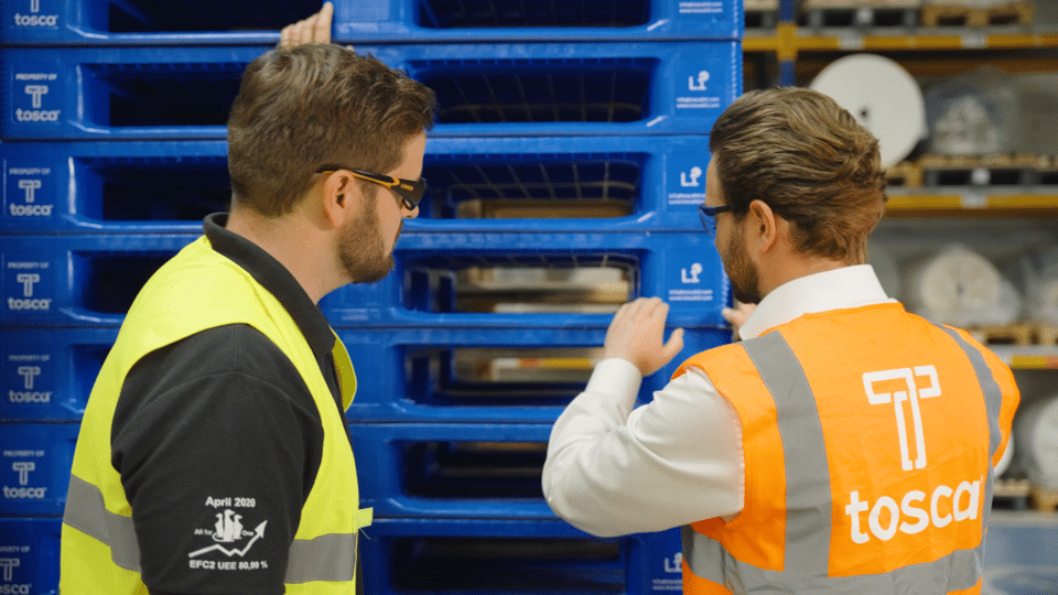 Tosca blue pallets partnership