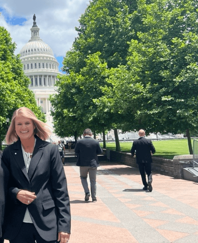 Tosca employees are lobbying in front of the U.S. Capitol in Washington, D.C., while attending an International Fresh Produce Association (IFPA) conference to address food safety laws and sustainable packaging regulations.