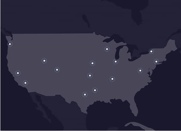 Tosca's wash network on the map