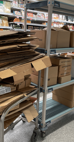 Cardboard boxes